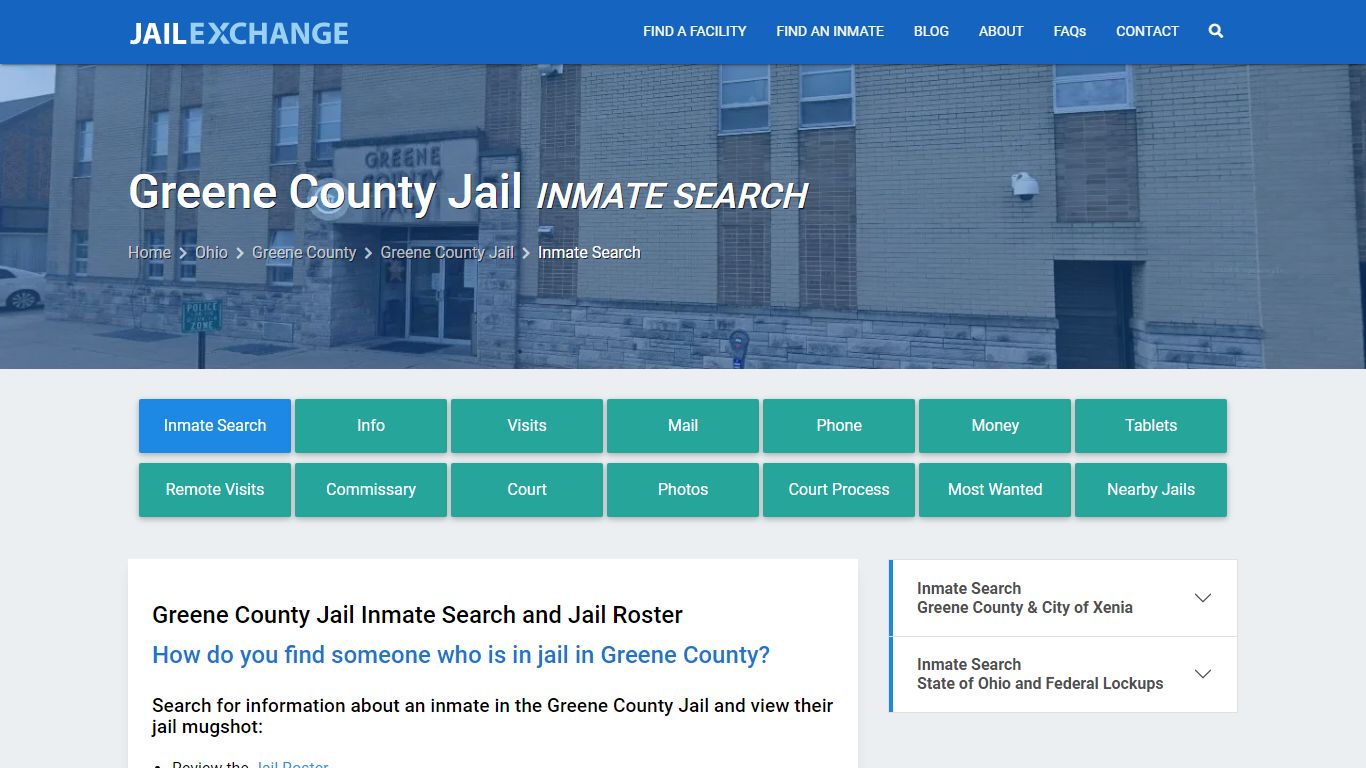 Inmate Search: Roster & Mugshots - Greene County Jail, OH - Jail Exchange