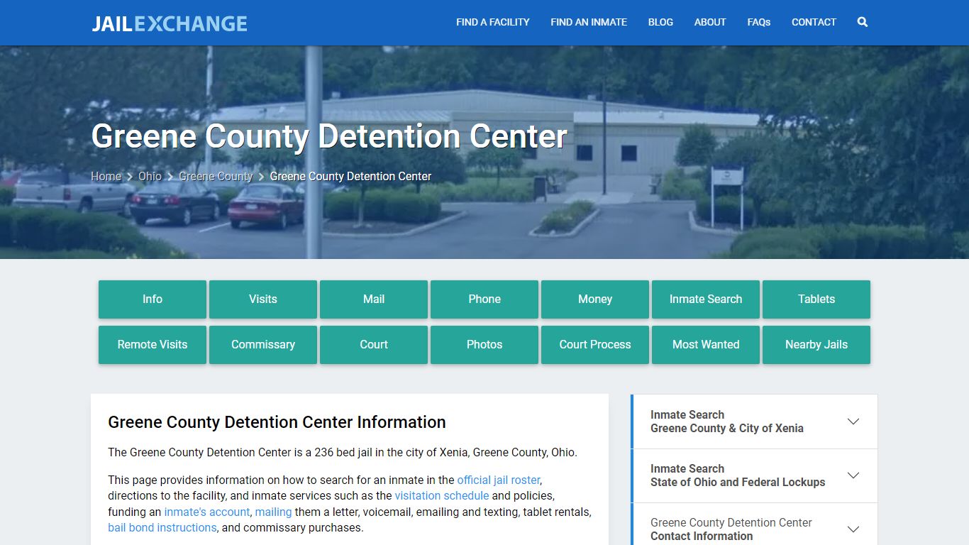 Greene County Detention Center, OH Inmate Search, Information